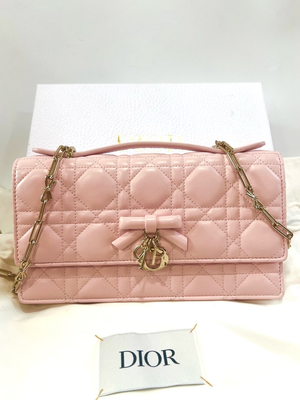 New🔥 My Dior Mini Bag
Soupir Pink Cannage Lambskin GHW